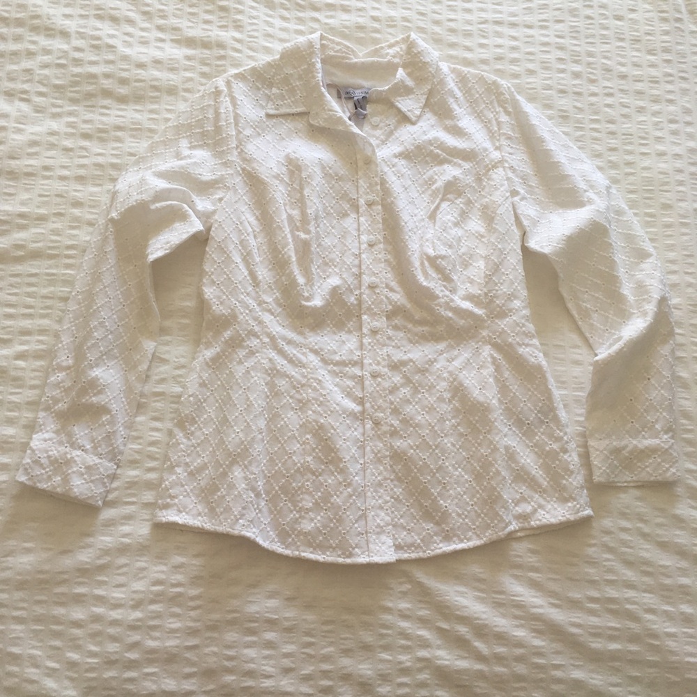 Broderie White Buttonup